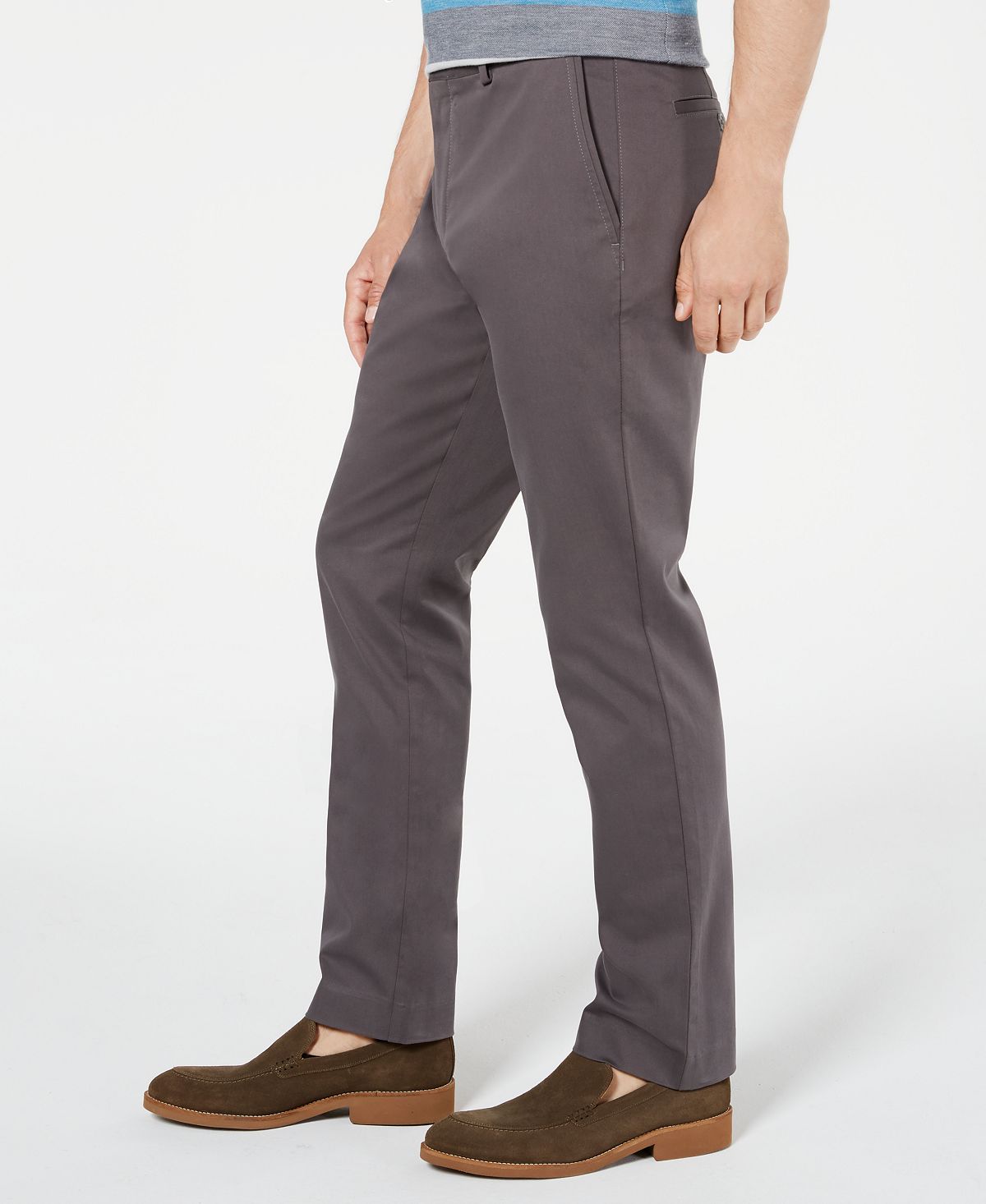 Tasso Elba Luca Flat-front Stretch Pant Kettle