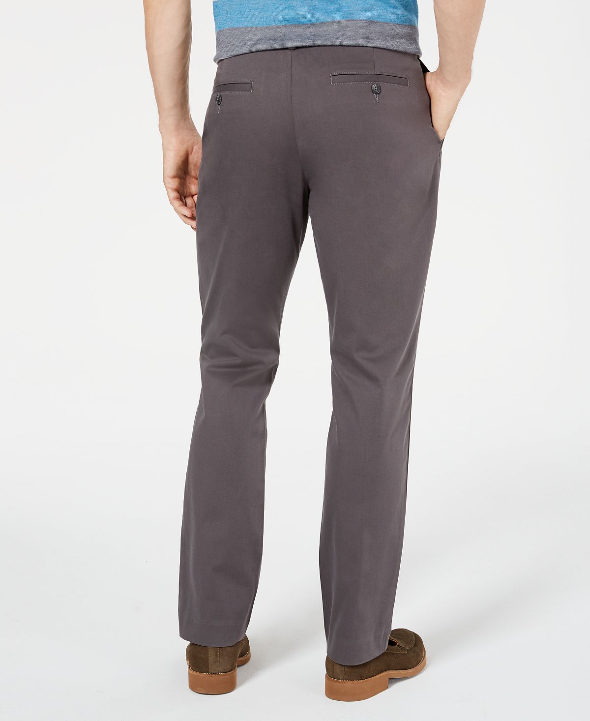 Tasso Elba Luca Flat-front Stretch Pant Kettle