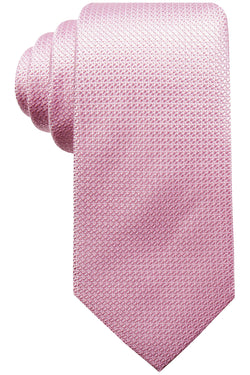 Tasso Elba New-Pink Graziano Textured Silk Tie thumbnail 1