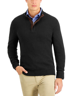 Tasso Elba Quarter-zip Sweater Red Plum thumbnail 1