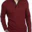 Tasso Elba Quarter-zip Sweater Red Plum