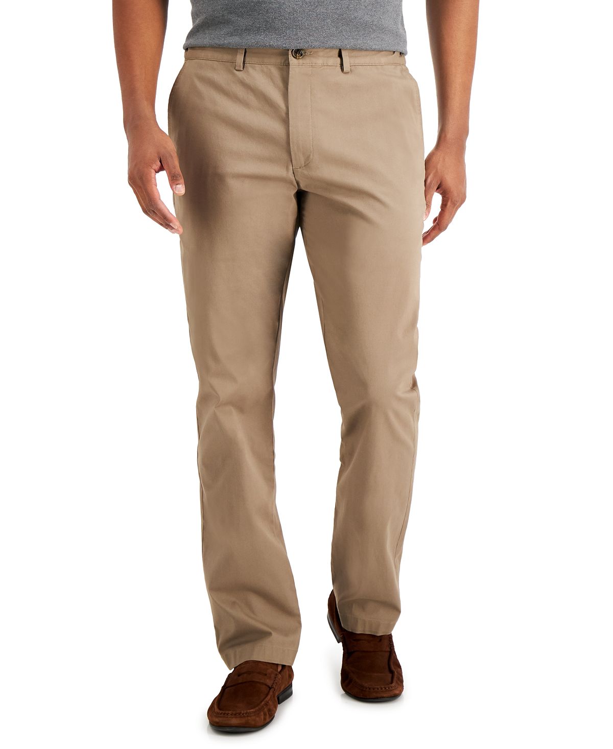 Tasso Elba Regular-fit Solid Pants Acorn