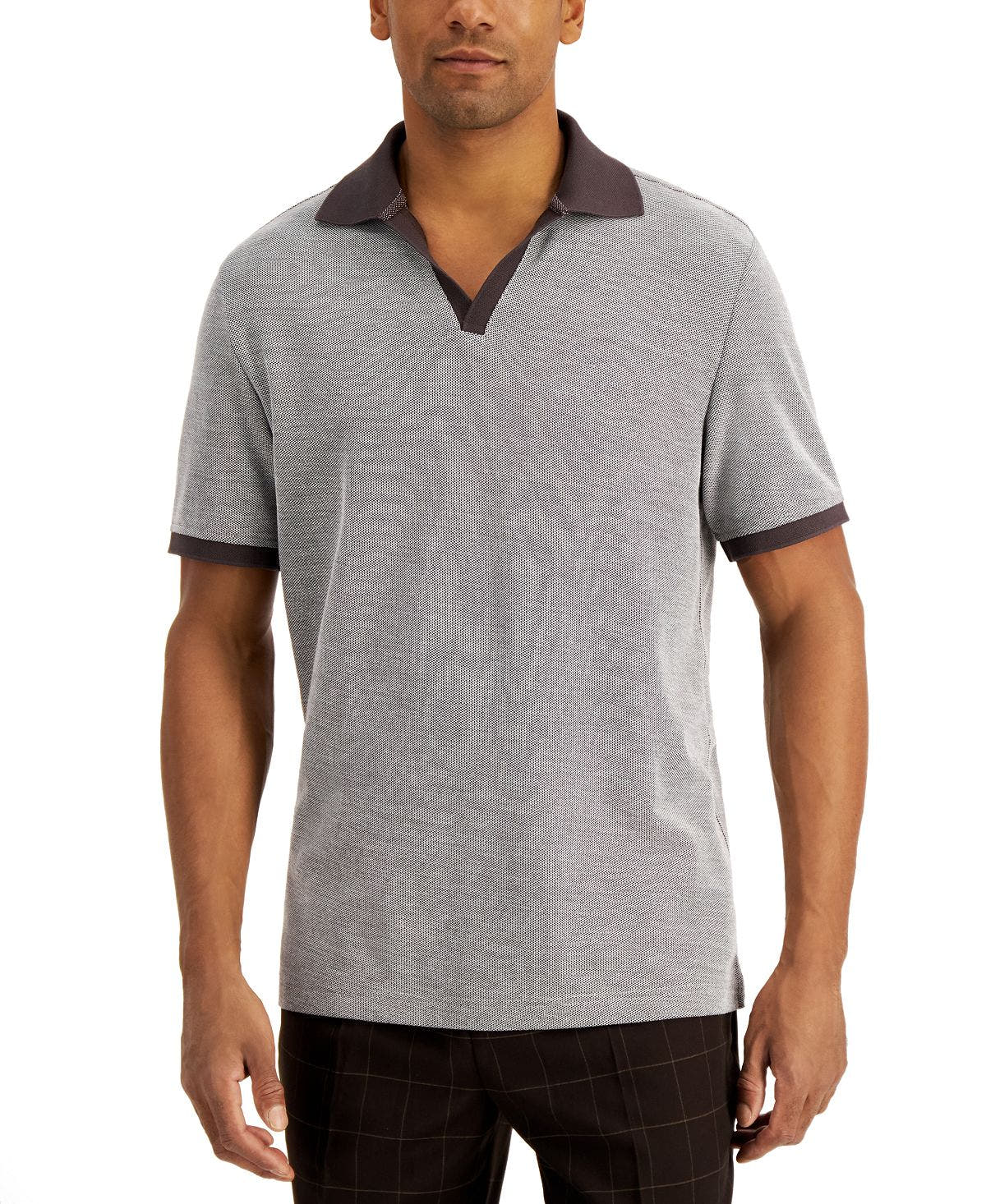 Tasso Elba Siena Novelty Polo Black Coffee
