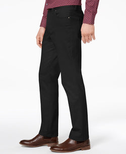 Tasso Elba Straight-fit Stretch Pants Black thumbnail 3