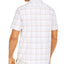 Tasso Elba Stretch Dobby Plaid Shirt White Combo