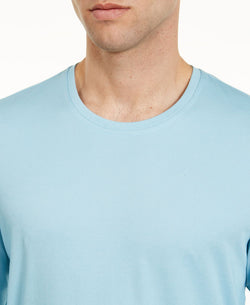 Tasso Elba Supimablend Crewneck Long-sleeve T-shirt Menthol Bl thumbnail 3