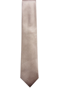 Tasso Elba Taupe Graziano Textured Silk Tie thumbnail 2