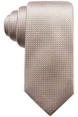 Tasso Elba Taupe Graziano Textured Silk Tie thumbnail 1