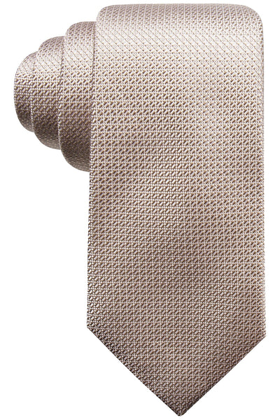 Tasso Elba Taupe Graziano Textured Silk Tie