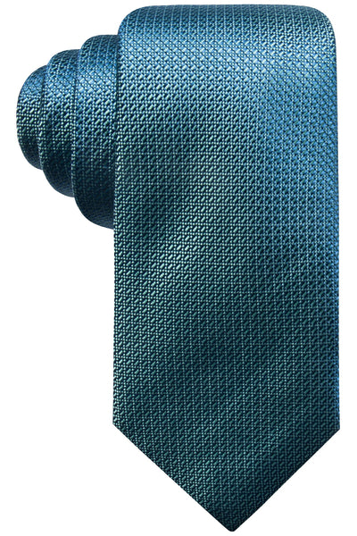 Tasso Elba Teal Graziano Textured Silk Tie