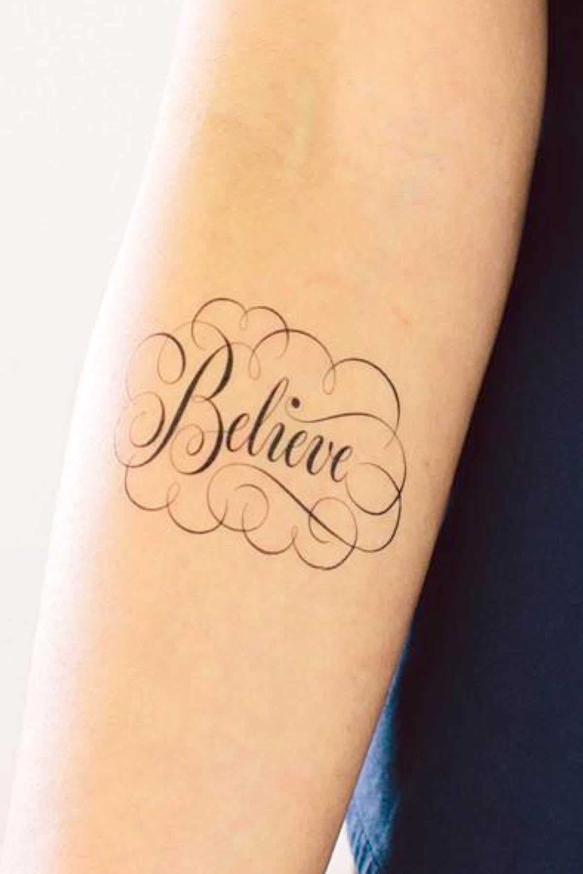 Tattly Believe Card & Temporary Tattoo