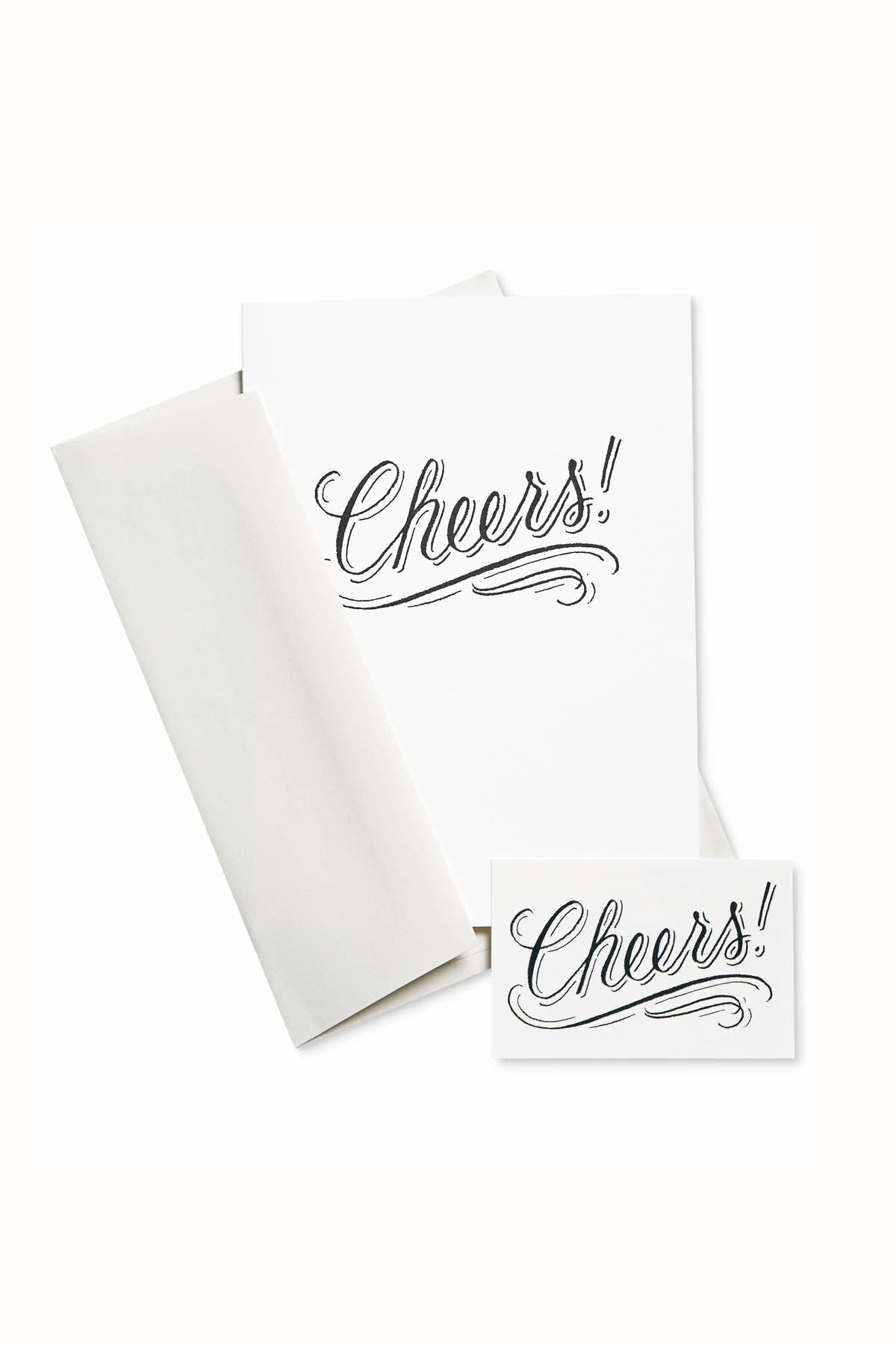 Tattly Cheers Card & Temporary Tattoo