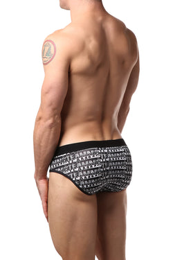 Teamm8 ACTIV8 Black & White Sports Brief thumbnail 3