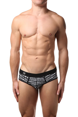 Teamm8 ACTIV8 Black & White Sports Brief thumbnail 1