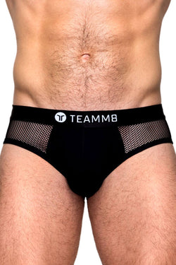 Teamm8 Black Mesh Brief thumbnail 1