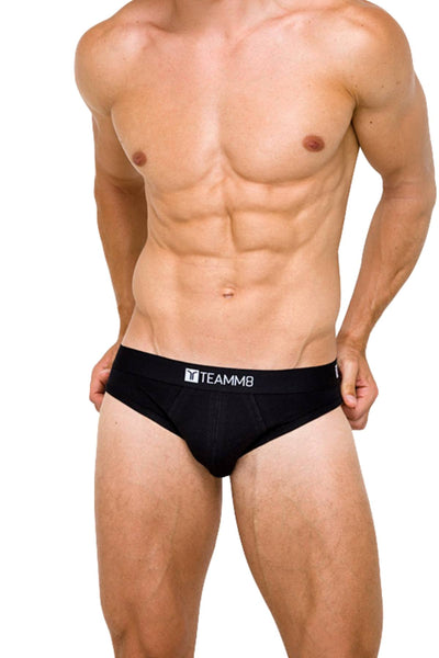 Teamm8 Black Super-Low Brief