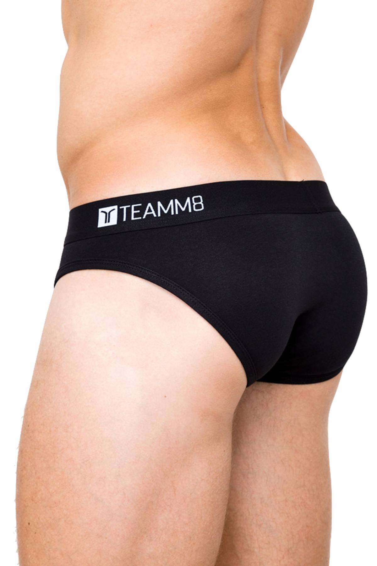 Teamm8 Black Super-Low Brief