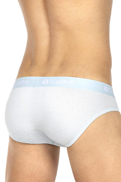 Teamm8 Blue Super Low Stripe Brief thumbnail 3