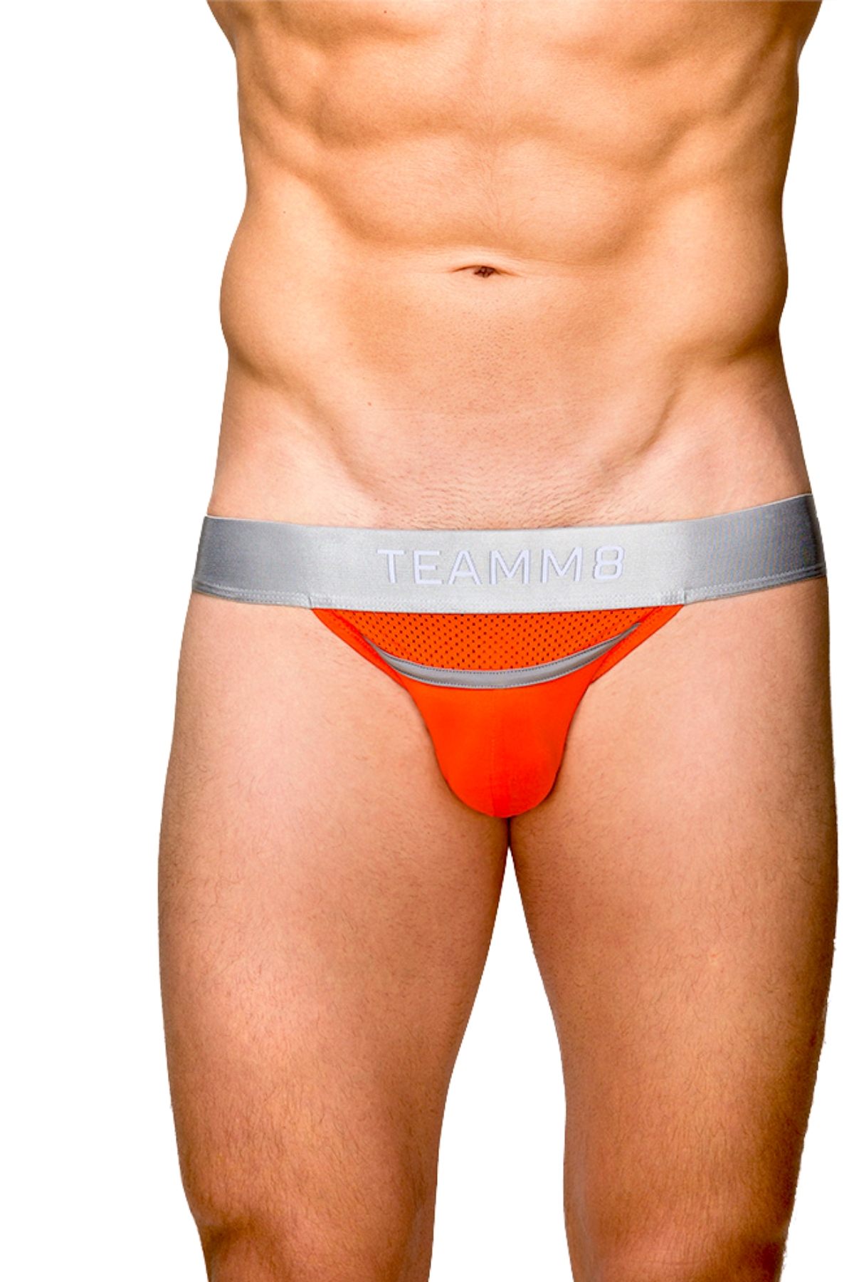 Teamm8 Orange Aerial Mesh Jock
