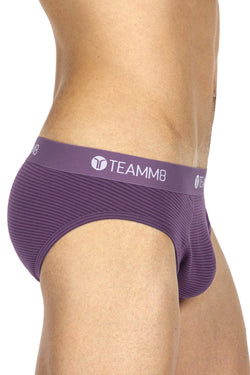 Teamm8 Plum Super Low Stripe Brief thumbnail 3