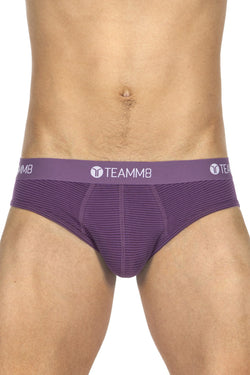 Teamm8 Plum Super Low Stripe Brief thumbnail 2