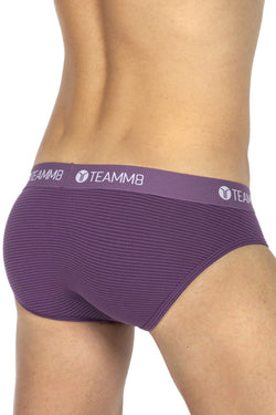 Teamm8 Plum Super Low Stripe Brief thumbnail 4