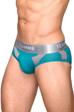 Teamm8 Teal Aerial Mesh Brief thumbnail 2