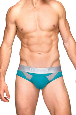 Teamm8 Teal Aerial Mesh Brief thumbnail 1