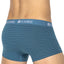 Teamm8 Teal Super Low Stripe Boxer Brief