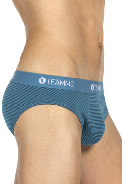 Teamm8 Teal Super Low Stripe Brief thumbnail 3