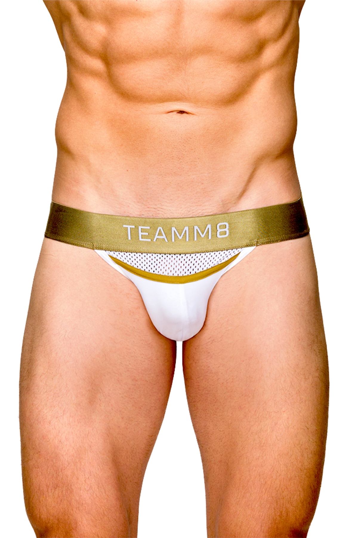 Teamm8 White Aerial Mesh Jock