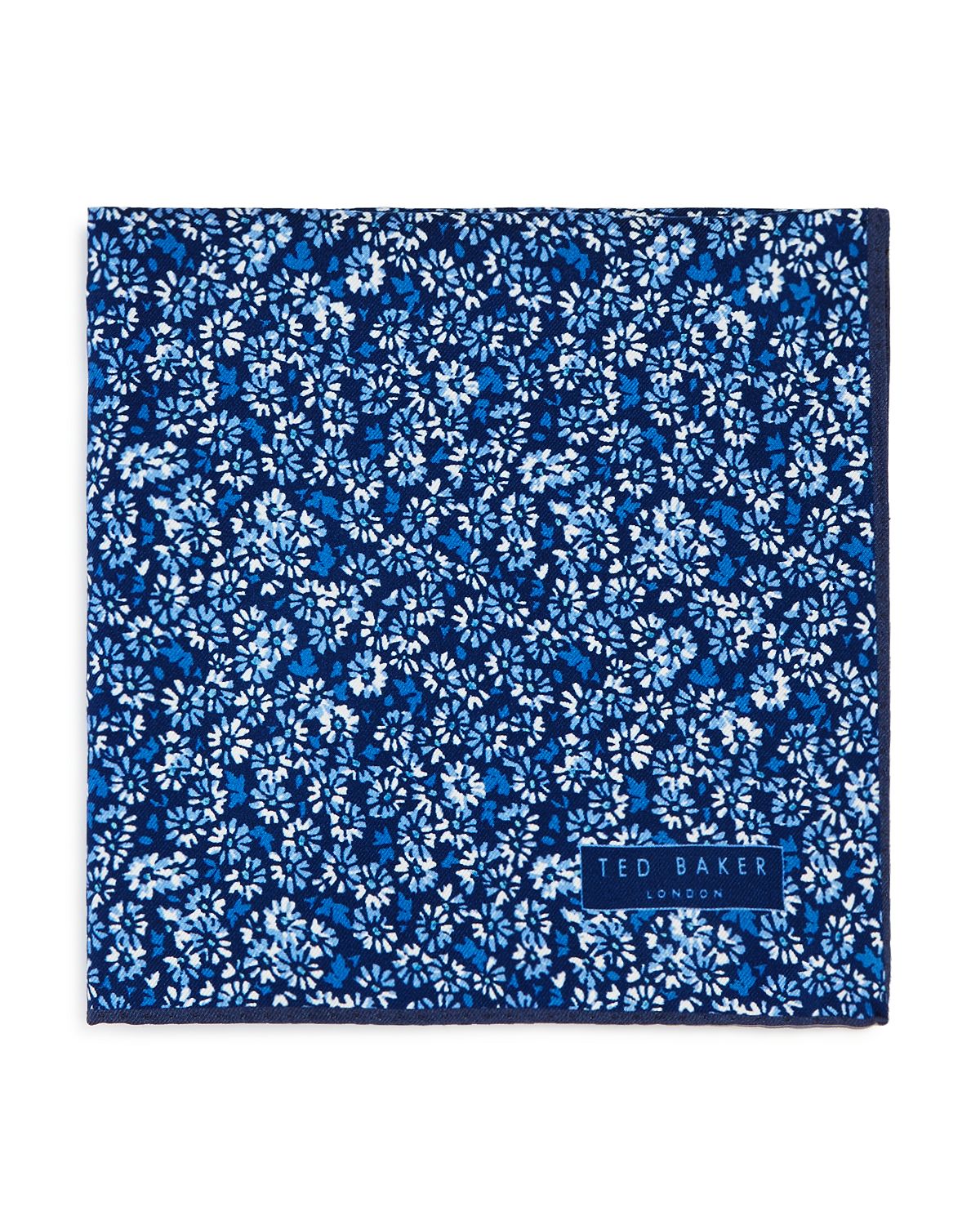 Ted Baker Ditsy Flower Pocket Square Light Blue