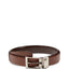 Ted Baker Josef Lizard-embossed Leather Reversible Belt Tan