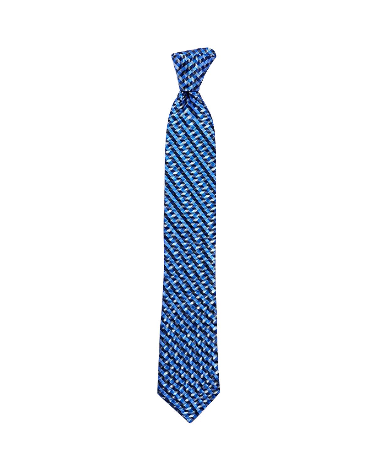 Ted Baker Micro Derby Check Classic Tie Navy