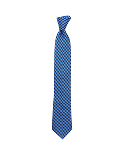 Ted Baker Micro Derby Check Classic Tie Navy thumbnail 2