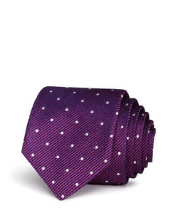 Ted Baker Textured Dot Skinny Tie Pink thumbnail 1