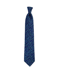 Ted Baker Tonal Flower Cluster Classic Tie Navy thumbnail 2