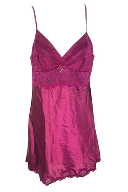 Thalia Sodi Intimates Berry-Glaze Lace/Satin Chemise thumbnail 1