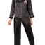 Thalia Sodi Intimates Black Embroidered Pajama Set
