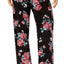 Thalia Sodi Intimates Black/Floral Printed Pajama Pant