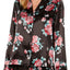 Thalia Sodi Intimates Black/Floral Printed Pajama Top