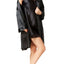 Thalia Sodi Intimates Black Satin Short Wrap Robe