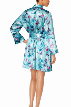 Thalia Sodi Intimates Floral/Mist Printed Wrap Robe thumbnail 4