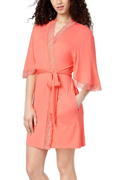 Thalia Sodi Intimates Sandy Pink Knit Flutter Sleeve Wrap