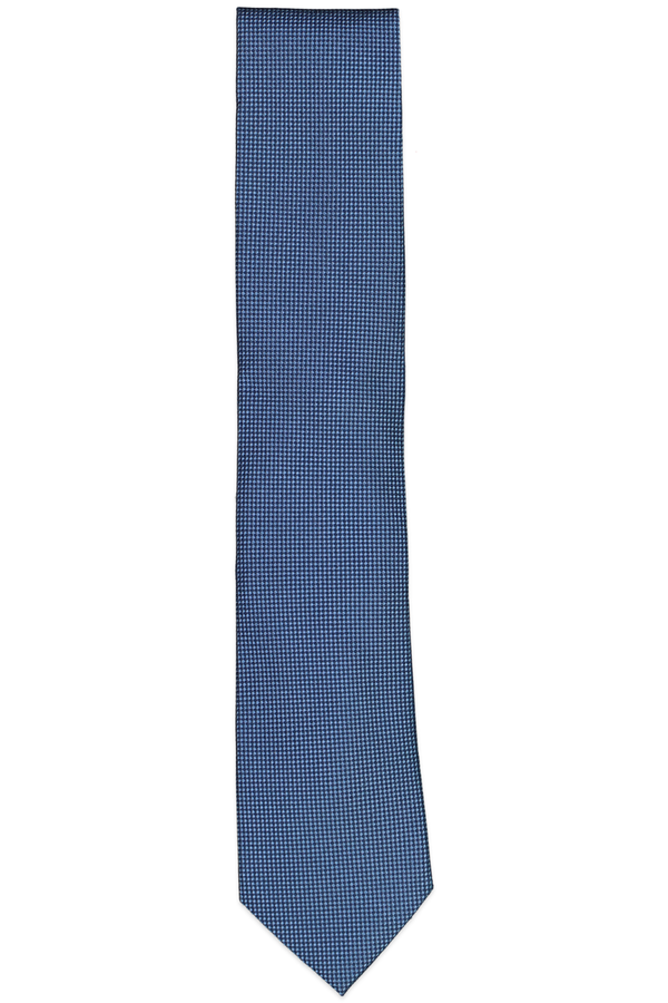 The Men's Store Basic Textured Solid Classic Tie NAVY