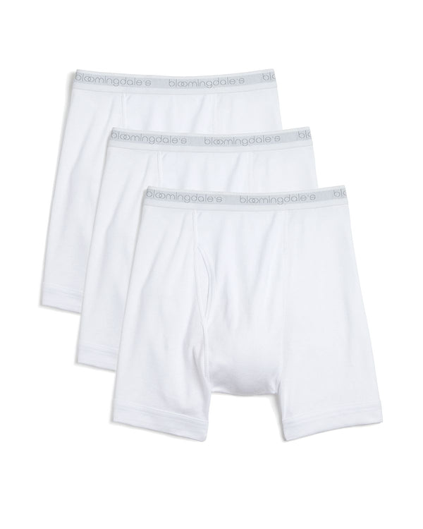 The Men's Store Boxer Briefs Pack Of 3 White