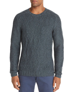The Men's Store Cable Sweater Seaglass thumbnail 1