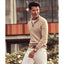 The Men's Store Cashmere Half-zip Sweater Oatmeal