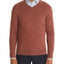 The Men's Store Cashmere V-neck Sweater Brick