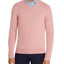 The Men's Store Cashmere V-neck Sweater Chalk Pink